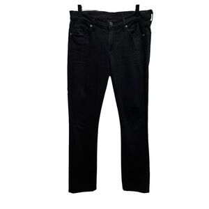 Citizens of Humanity Black Elson Medium Rise Straight Leg Size 29